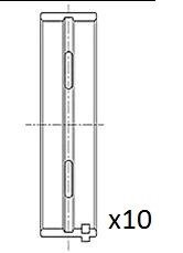 Вкладиші корінні (.010") Fiat 1.9JTD 01- FAI BM1025-010