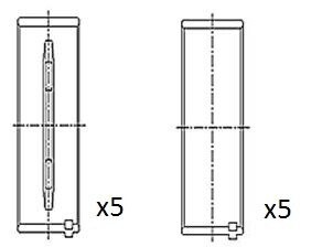 Вкладиші колінвалу FAI BM1057-STD