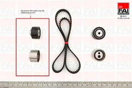 К-т грм (ремень+2шт. ролика+крепление) citroen berlingo 1.9d FAI TBK110