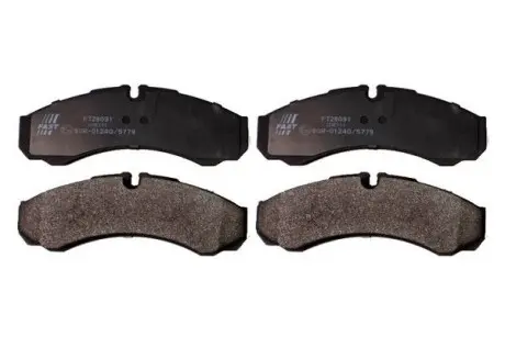 Колодки тормозные дисковые передние комплект IVECO DAILY E2 96-99,DAILY E3 00-05,DAILY E4 06-11,DAILY II c бортовой платформо Fast FT29091