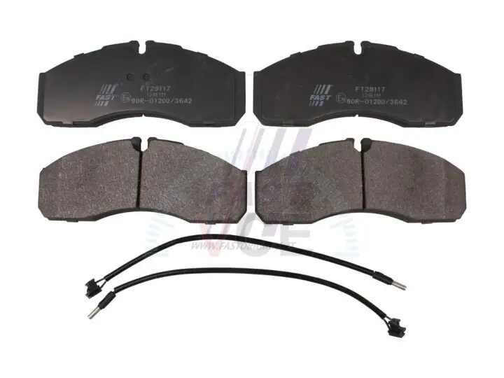 Колодки тормозные дисковые передние IVECO DAILY III c бортовой платформой/ходовая часть 01-06,DAILY III фургон/униве Fast FT29117 (фото 1)