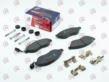 Колодки тормозные дисковые передние CITROEN Jumper 06-14; FIAT Ducato 06-14; PEUGEOT Boxer 06-14 Fast FT29155 (фото 1)