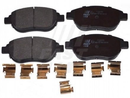 Колодки тормозные дисковые передние комплект CITROEN BERLINGO 96-08,Xsara Picasso 99-10,C3 02-09,Xsara 00-06,C4 04-11,BERLING Fast FT29156 (фото 1)