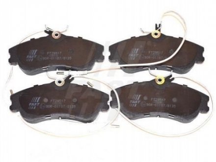 Колодки тормозные дисковые передние комплект CITROEN BERLINGO 96-08,Xsara 97-06,BERLINGO (MF) 96-11,BERLINGO фургон (M_) 96-1 Fast FT29517 (фото 1)