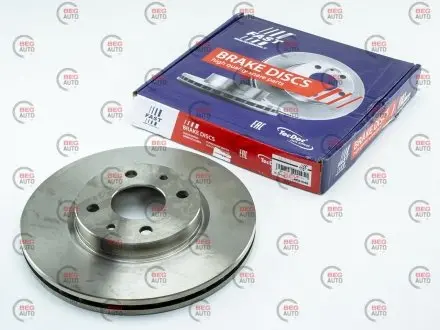 Диск тормозной передний вентилируемый D257 ALFA ROMEO Mito 08-18,MITO (955) 08-;CITROEN Nemo 08-,NEMO универсал 09- Fast FT31048