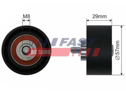 Ролик направляющий Fast FT44017