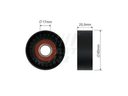 Ролик ГРМ обводной ALFA ROMEO 159 05-11,159 (939) 09-11,159 Sportwagon (939) 09-11,Brera 08-10,SPID Fast FT44574