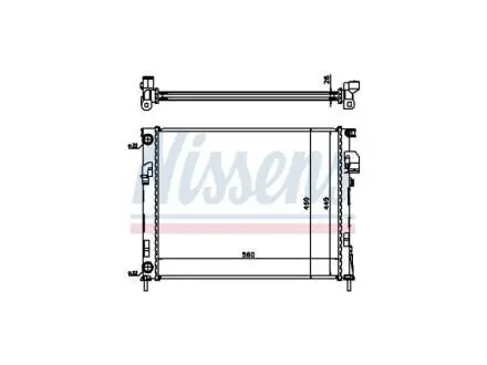 Радіатор основний під мкпп NISSAN PRIMASTAR (X83) 01-; RENAULT TRAFIC II (FL) 01-; OPEL VIVARO A Combi (J7) 01-14 Fast FT55561