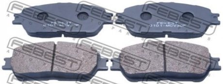 Комплект тормозных колодок, дисковый тормоз FEBEST 0101-MCV30F (фото 1)