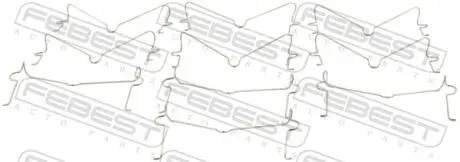 Пружина прижимная тормозных колодок шт FEBEST 0103-002-PCS10