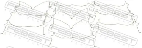 Пружина притискна гальмівних колодок шт FEBEST 0103-004-PCS10