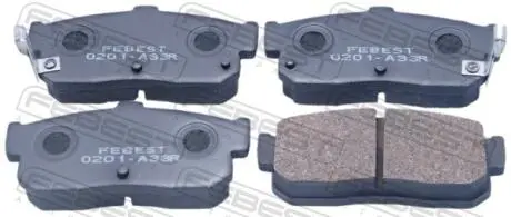 Комплект тормозных колодок, дисковый тормоз FEBEST 0201-A33R