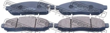 Комплект тормозных колодок, дисковый тормоз FEBEST 0201-R51MF (фото 1)