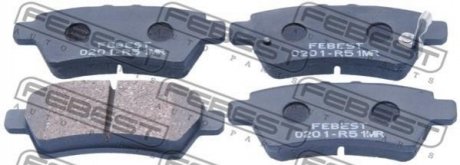 Комплект тормозных колодок, дисковый тормоз FEBEST 0201-R51MR