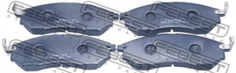 Комплект тормозных колодок, дисковый тормоз FEBEST 0201-Z51F (фото 1)
