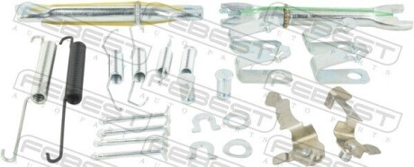 Монтажный комплект барабанных колодок FEBEST 0304-CIVR-KIT