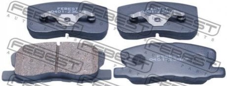 Комплект тормозных колодок, дисковый тормоз FEBEST 0401-Z39AF (фото 1)