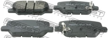 Комплект тормозных колодок, дисковый тормоз FEBEST 0501-GJR (фото 1)