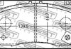 Комплект гальмівних колодок, дискове гальмо FEBEST 0701-RH418F (фото 2)