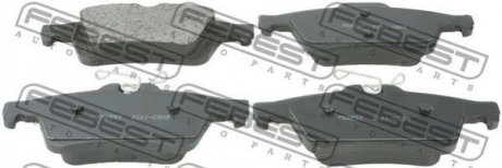 Комплект тормозных колодок, дисковый тормоз FEBEST 2101-CBSR (фото 1)