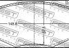 Комплект тормозных колодок, дисковый тормоз FEBEST 2101-GEF (фото 2)