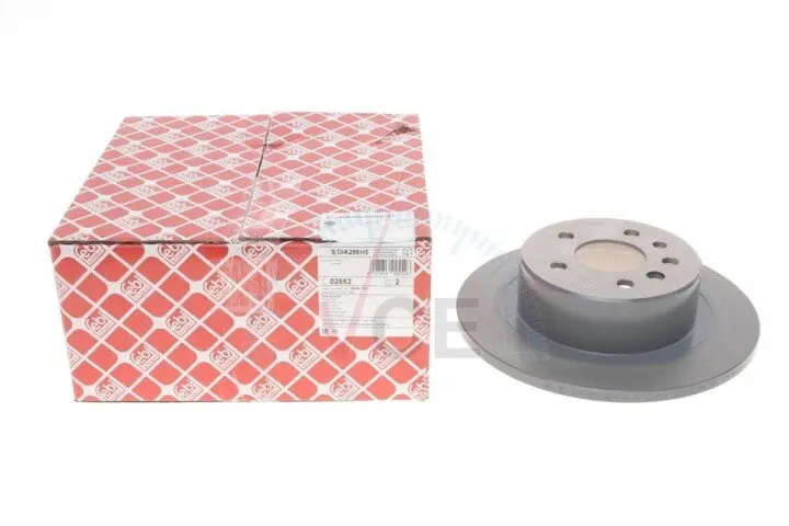 Фото 1 - Тормозной диск FEBI BILSTEIN 02552 Тормозной диск FEBI BILSTEIN 02552 (фото 1)