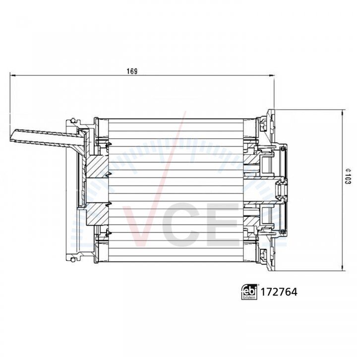 Febi vw фільтр паливний touareg 3.0tdi 17-, audi a6 2.0tdi 13-, q7/q8 3.0tdi 5- FEBI BILSTEIN 172764 (фото 1)