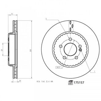 Тормозные диски FEBI BILSTEIN 175157