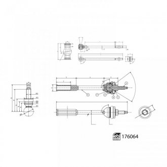 Кермові тяги FEBI BILSTEIN 176064