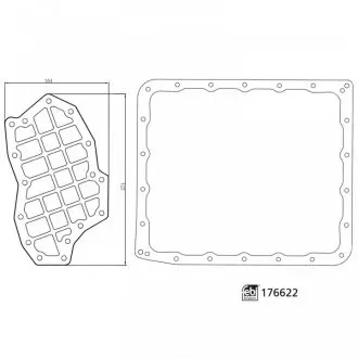 Фильтр к-т акпп hyundai/kia/nissan h-1/sorento/pathfinder "05>> FEBI BILSTEIN 176622