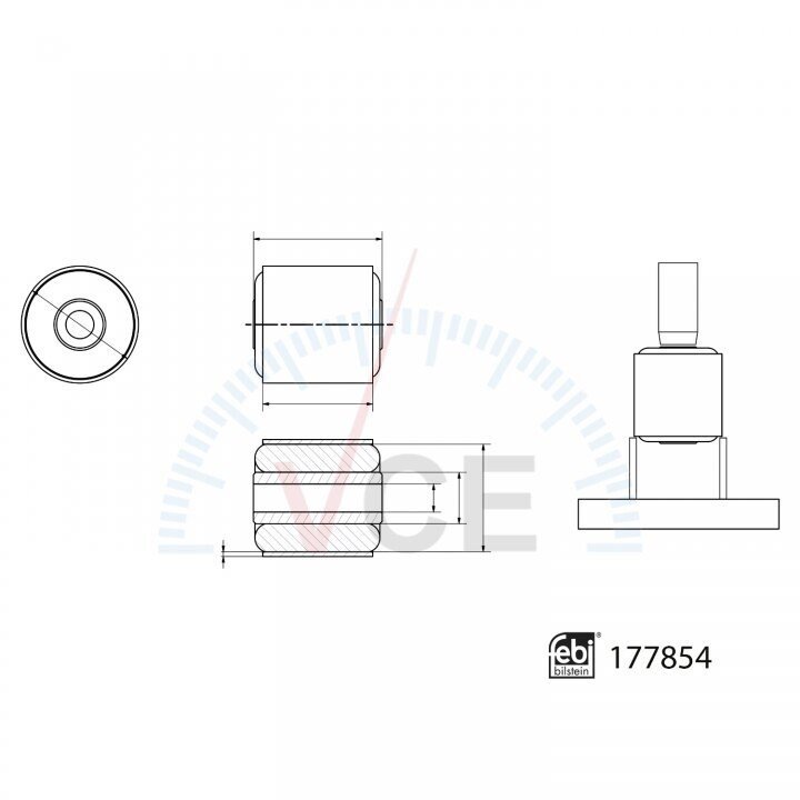 Втулка коромысла FEBI BILSTEIN 177854 (фото 1)