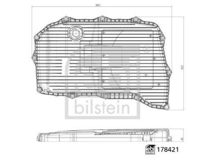 Фильтр АКПП Audi A4/A5/A8/Q5/Q7/VW Touareg 2.0 TDI/2.0 TFSI/3.0 TDI 15- FEBI BILSTEIN 178421