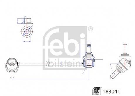 Стійки стабілізатора FEBI BILSTEIN 183041