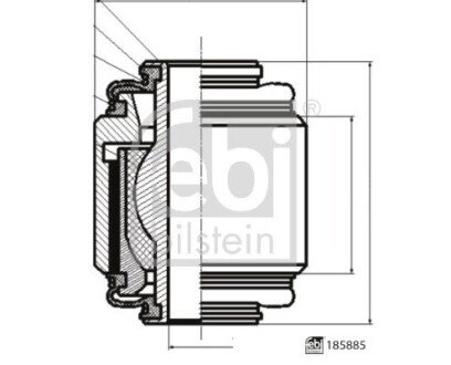 Сайлентблок важілю FEBI BILSTEIN 185885