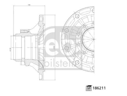 Ступиця FEBI BILSTEIN 186211