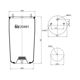 Пневмоподушка FEBI BILSTEIN 20481