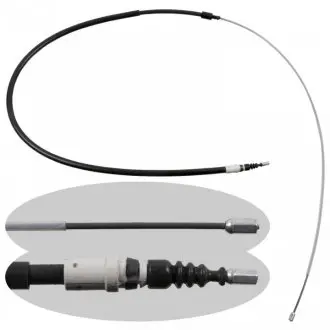 Трос стояночного гальма задн Лів/Прав (2035мм) CITROEN C4, C4 I, PEUGEOT 307 1.4-2.0D 08.00-04.12 FEBI BILSTEIN 49628