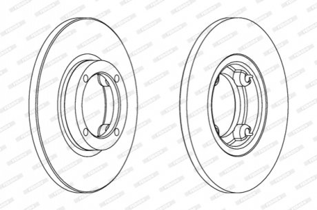 Гальмівний диск FERODO DDF1076C