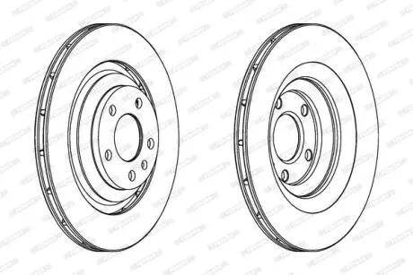 Тормозной диск FERODO DDF1240C