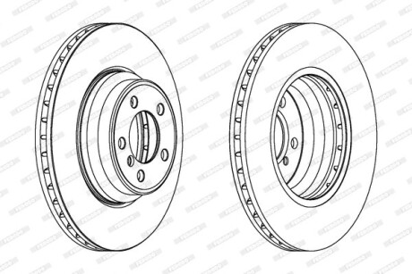 Гальмівний диск FERODO DDF1245C-1
