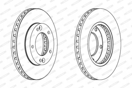 Гальмівний диск FERODO DDF1290C