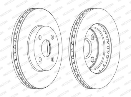 Гальмівний диск FERODO DDF1309C