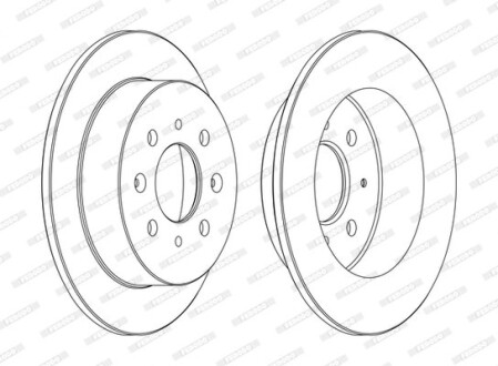 Тормозной диск FERODO DDF1358C