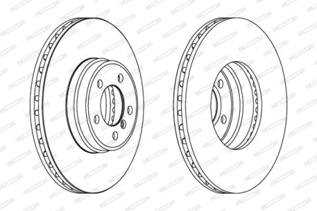Гальмівний диск FERODO DDF1411C-1
