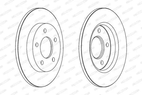 Гальмівний диск FERODO DDF1420C