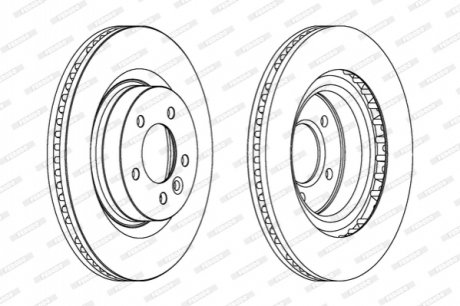 Тормозной диск FERODO DDF1432C-1