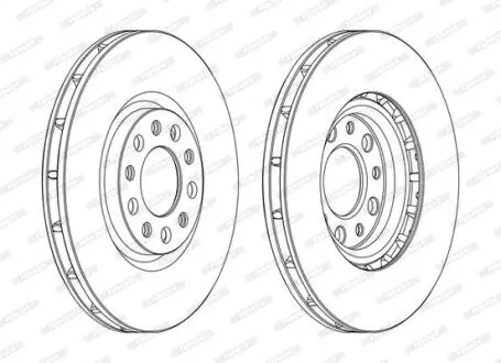 Тормозной диск FERODO DDF1451C