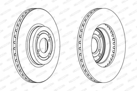 Тормозной диск FERODO DDF1461C