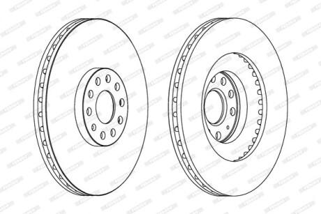 Тормозной диск FERODO DDF1504C-1