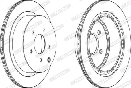 Диск тормозной задний FERODO DDF1506